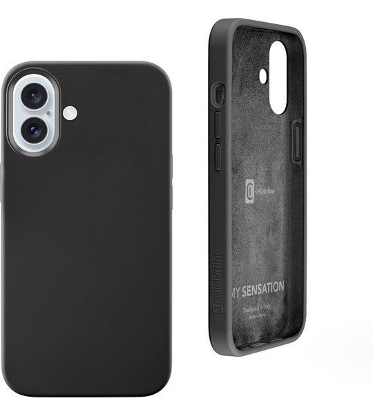 Cellularline Sensation Telefoonhoesje Voor Apple Iphone 16 Plus Zwart