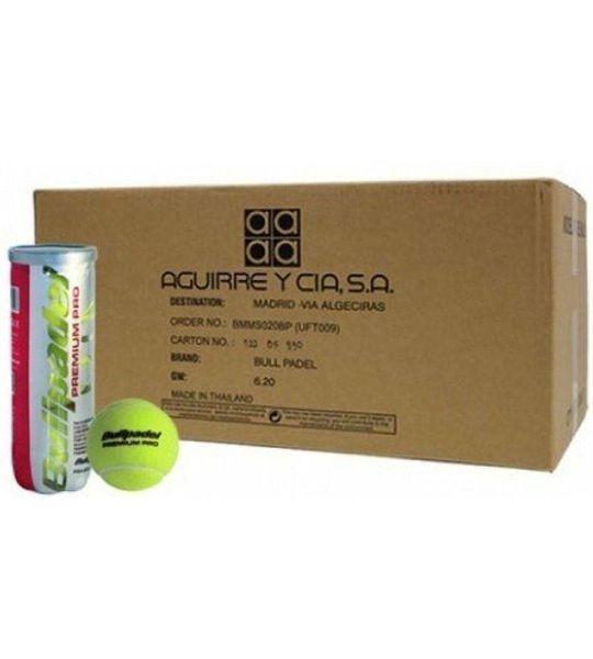 Bullpadel Premium Pro Padelballen Doos Rood