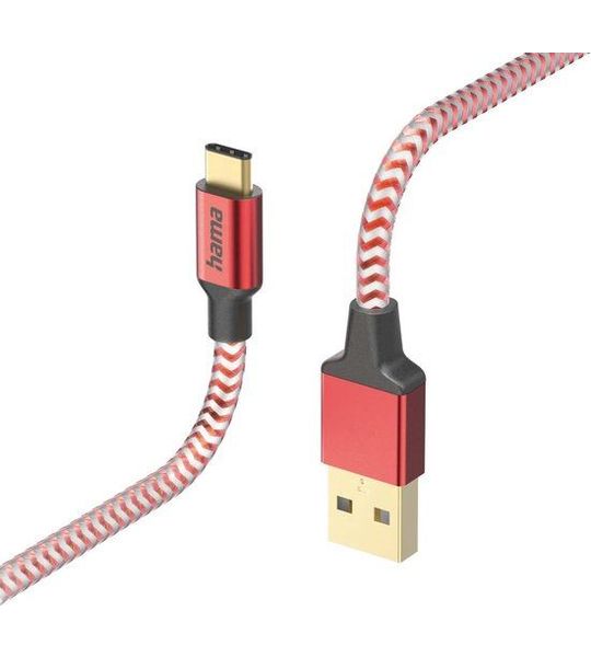 Hama 201559 Usb-kabel Usb-a Naar Usb-c 1.5m Rood