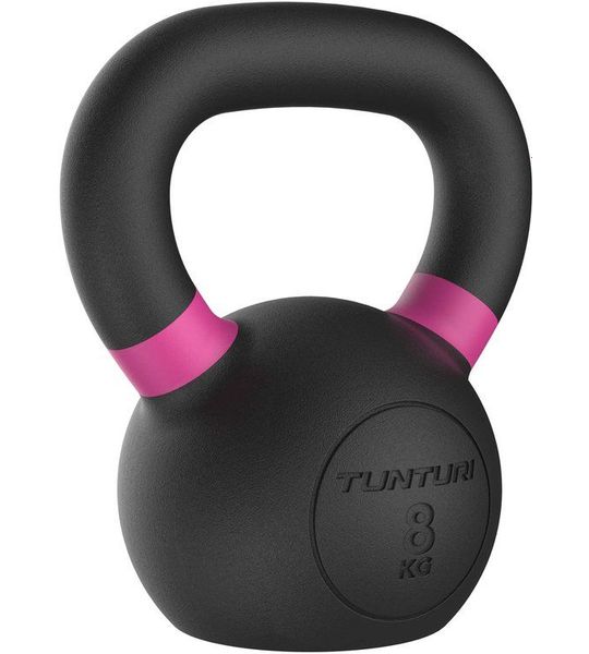 Tunturi Platinum Cast Iron Kettlebell - 8kg - Incl. gratis fitness app
