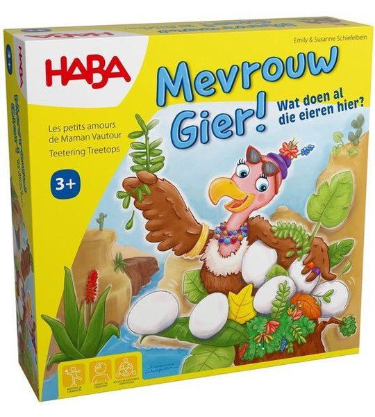 Haba spel [3 jaar +] Mevrouw Gier! Wat doen al die eieren hier?