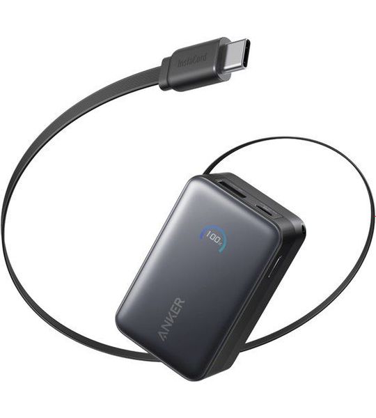 Anker Nano Powerbank 10.000 mAh met 45 Watt Snelladen Zwart