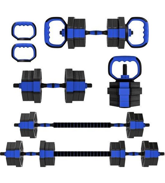 SPORTNOW halterset - Kunststof, zandkleur - 100x18x18cm - Blauw