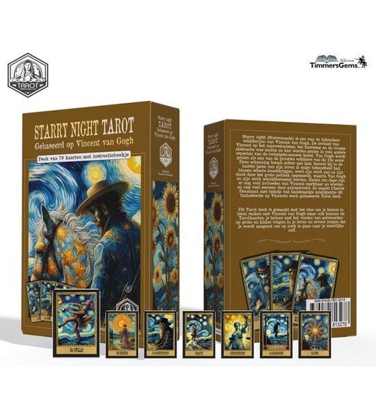 Timmergems Starry Night Tarot - Van Gogh tarotkaarten met instructieboekje