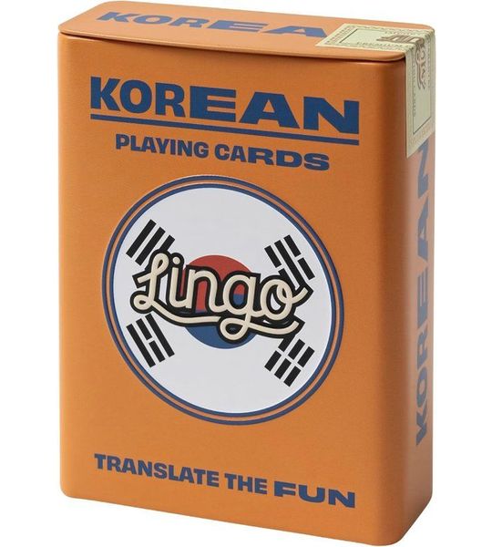 Lingo Koreaans/Hangul Speelkaarten - Taal leren spel met fonetische uitspraak