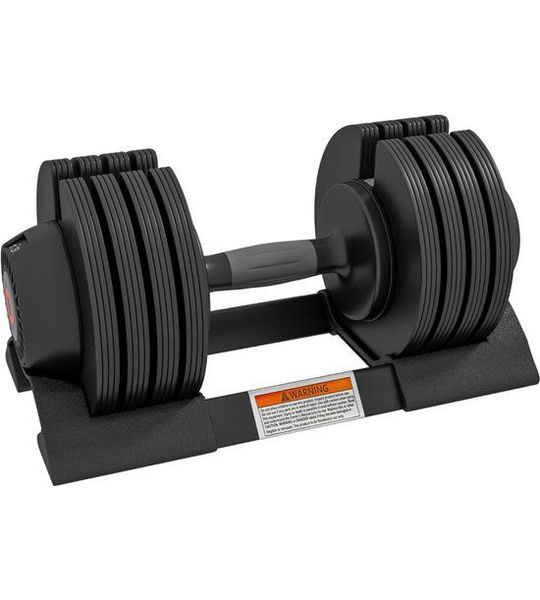 Verstelbare Kurzhantel - 7/13/18/24 kg - Met Opbergruimte - Rutschfest - Zwart