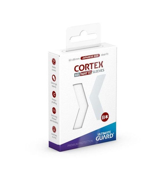 Ultimate Guard Cortex Sleeves Matte Japanese Size (60) - White
