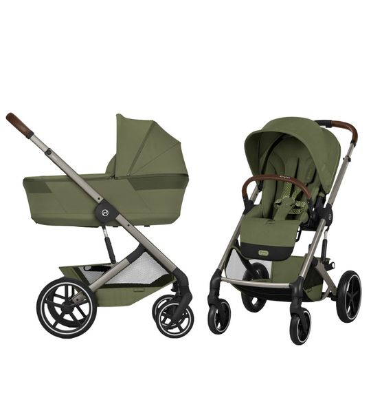 Kinderwagen Cybex Balios S Lux Moss Green/Khaki incl. Foldable Carrycot