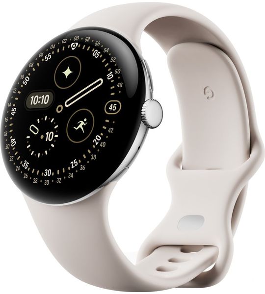 Google Pixel Watch 4 Zilver/Crème 45 mm