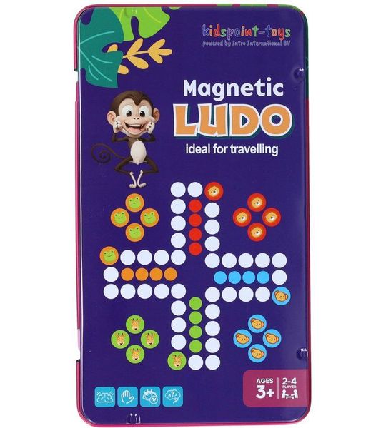 Magnetische Reisspel in Blik Ludo