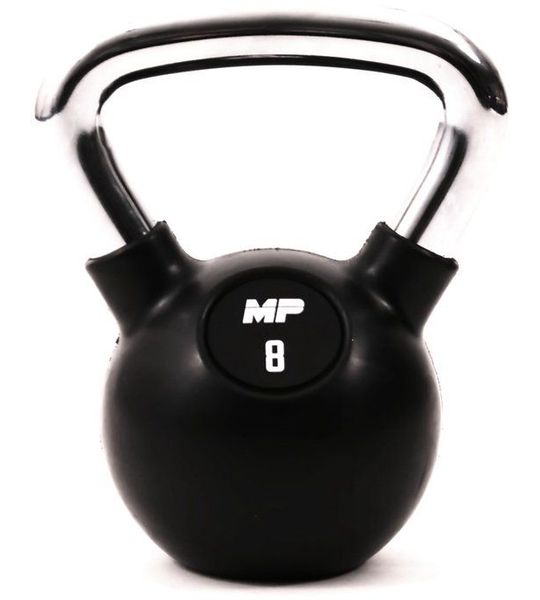 MP1304 Kettlebell Rubber/Chrome 8 kg