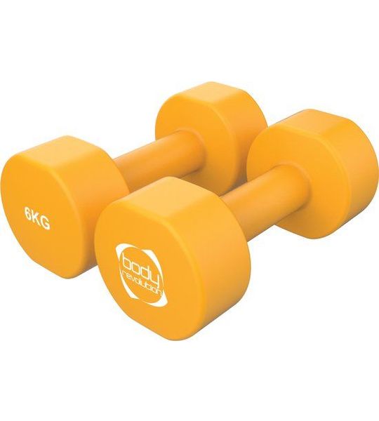 Dumbbells neopreen 2 x 6 kg antislip
