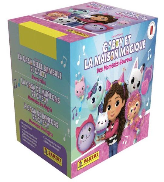 Panini Gabby's Dollhouse moments of happiness Stickers Box (50) Trading cards