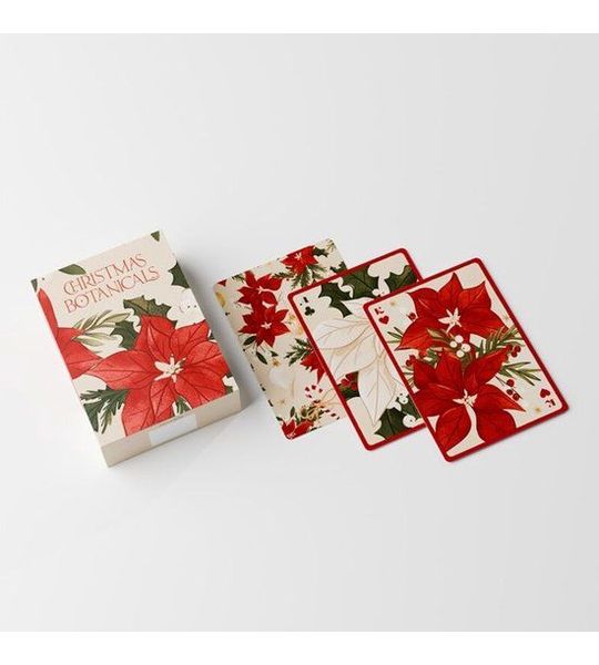 Speelkaarten/Kaartspel - Christmas Botanicals Kerst Thema - 9x6,5cm