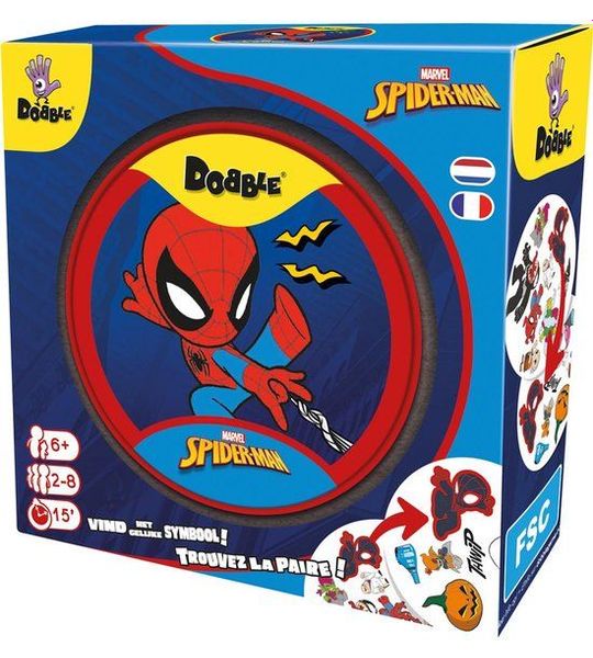 Dobble Spiderman - Kaartspel - Leerzaam en leuk - 6+