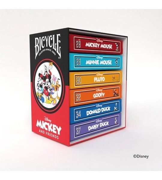 Bicycle Disney Classic Mickey & Friends Collection (6 Decks) - Poker - Boxset