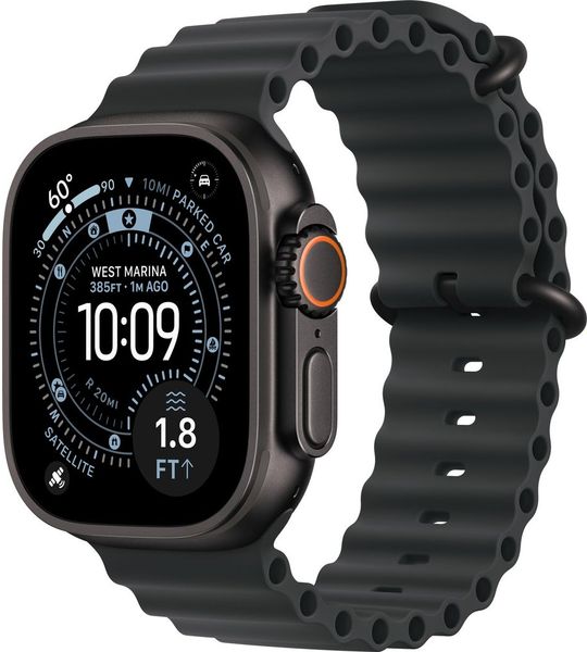 Apple Watch Ultra 3 gps + Cellular - 49mm black Titanium Case - Black Ocean Band Smartwatch