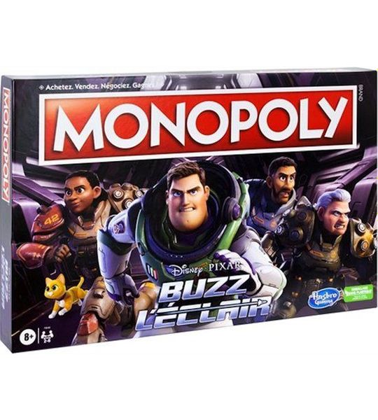 Monopoly spel Disney Buzz L'Eclair 27 x 40cm, Frans-talig