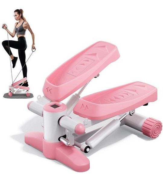 JMZR® Stepper Fitness - Hometrainer - Crosstrainer Mini - Roze