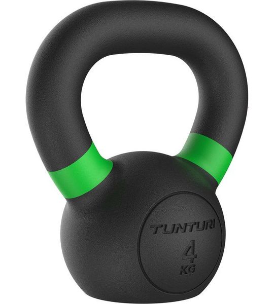Tunturi Platinum Cast Iron Kettlebell - 4kg - Incl. gratis fitness app