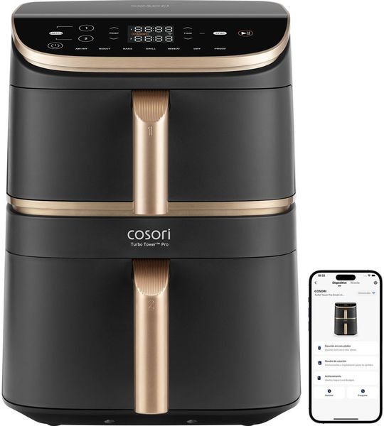 Cosori Turbo Tower Pro Heteluchtfriteuse Zwart