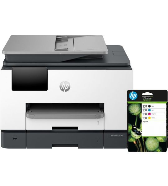 HP OfficeJet Pro 9132e + 1 set extra inkt