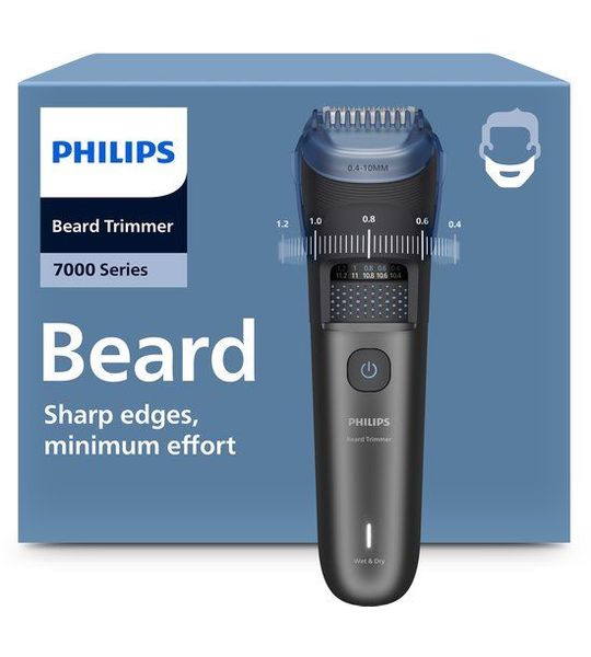 Philips Bt7665/15 Philips Series 7000 Baardtrimmer Zwart Metallic