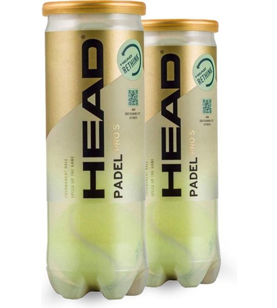 Head Pro S Padel Ballen - Duo Pack (2 blikken à 3 ballen per stuk)