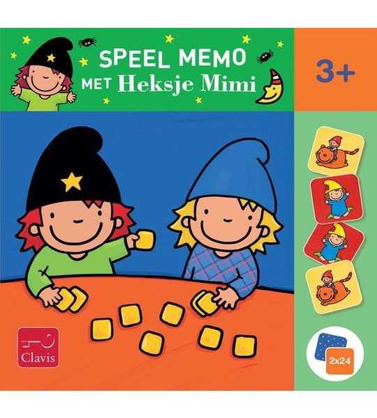 Speel memo met Heksje Mimi. 3+