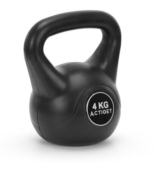 Actiget® Kettlebell | Kettle Bell | Zwart | 4 kg