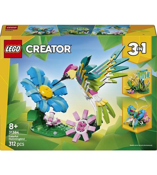 LEGO® Creator 3in1 Wilde Dieren: Kleurrijke Kolibrie - 31384