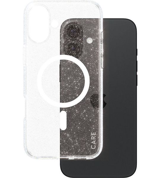 CARE Flagship Case Urban Combat Star Lit Met Wit Magsafe Telefoonhoesje Voor Apple Iphone 2024 6.7'' Transparant