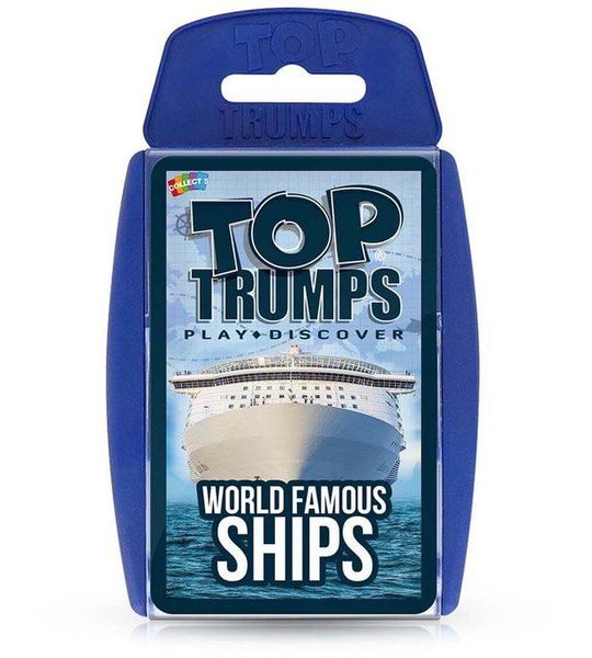 Winning Moves kaartspel Top Trumps World Famous Ships educatief