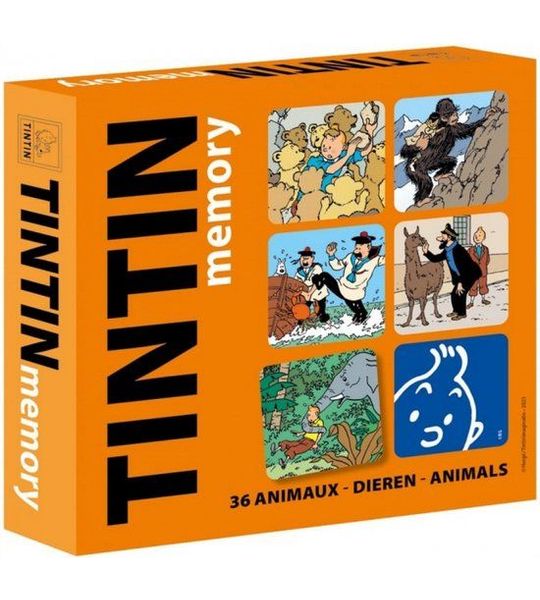 Kuifje - Tintin - Kaartje keer / Memory - 36 dieren - Tintinimaginatio