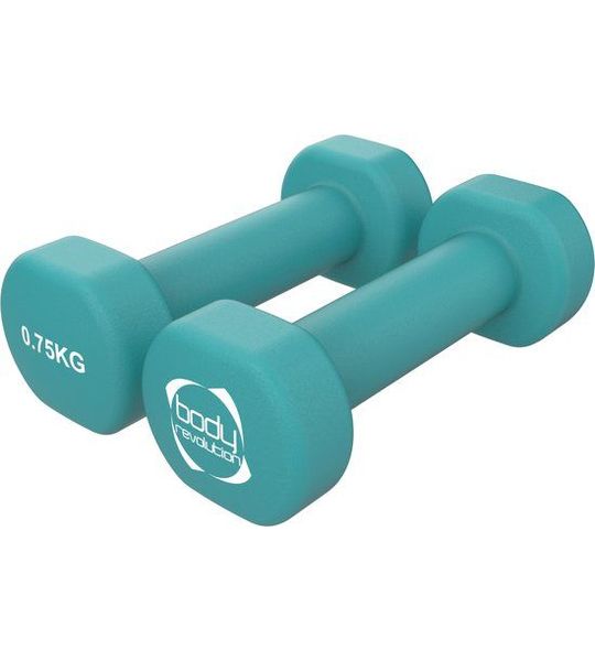 Neopreen dumbbells 2 × 0,75 kg antislip voor thuisfitness