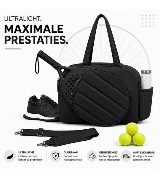 Padeltas - Tennistas - Sporttas - Padel Rugzak - Zwart