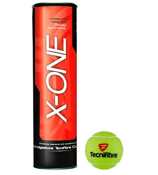 Tecnifibre X-one Tennisballen Doos Transparant 36 x 4 Balls