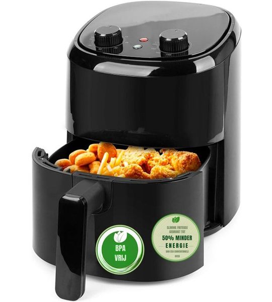 SCH® Mini airfryer - Airfryer - Airfryer klein - Zwart - ‎23cm x 23cm x 26cm