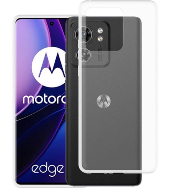 Just in Case Soft Design Motorola Edge 40 Back Cover Transparant
