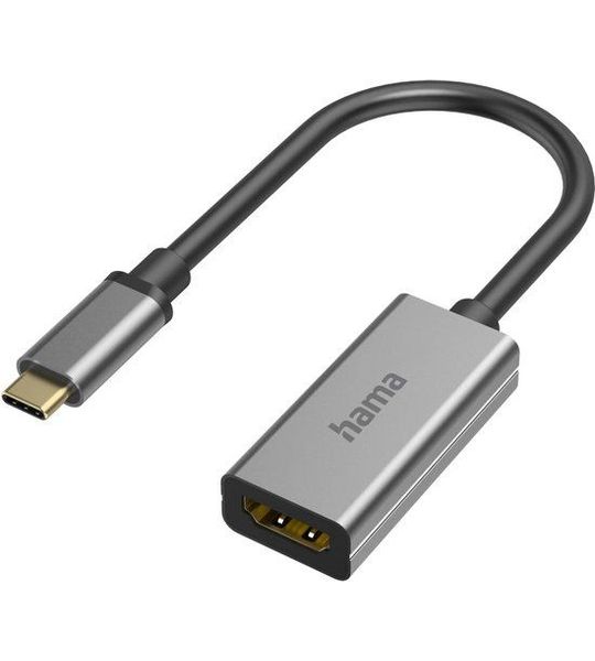 Hama 200303 Adapter Usb-c - Hdmi Ultra-hd 8k Adapter 10 Cm Zilver
