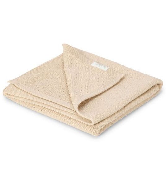 Deken Wieg Little Dutch Pure Beige Gebreid