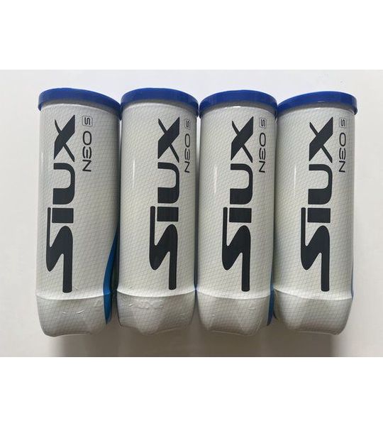 SIUX NEO Speed Padel ballen - 12 ballen ( 4 blikken met 3 ballen) + GRIP