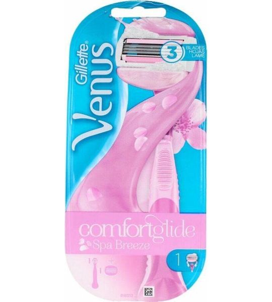 1st Gillette Venus Comfortglide Spa Breeze Razor 1 Unit