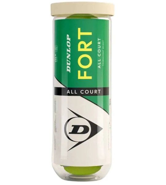 Dunlop tennisballen Fort All Court - Tube van 4 stuks voor alle ondergronden.