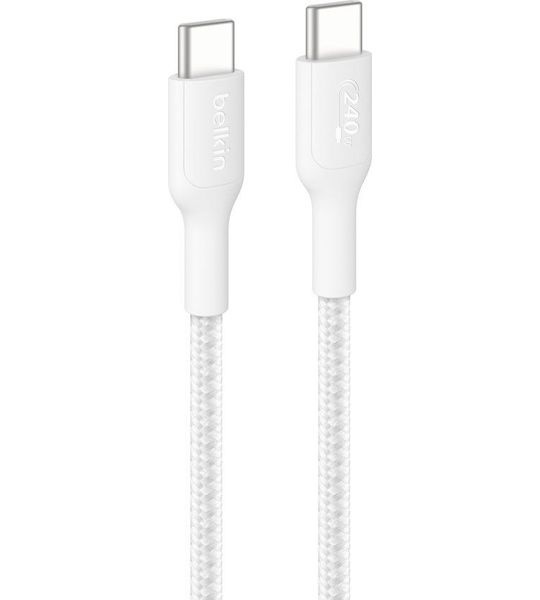 Belkin Usb-c To 240w 2.0 Braided Pcr Usb-kabel 2 M Wit