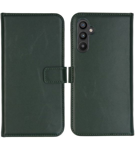 SELENCIA Samsung Galaxy A34 5g Real Leather Booktype Green