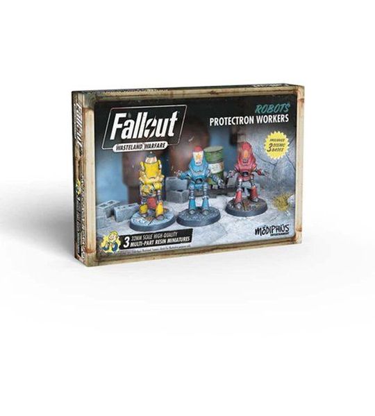 Modiphius Fallout Protectron Workers - Robots figuren - Ongeschilderd
