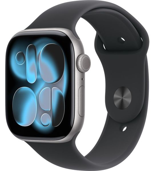 Apple Watch Series 11 gps + Cellular - 46mm Aluminium Case Black Sport Band M/l Smartwatch Space Grey
