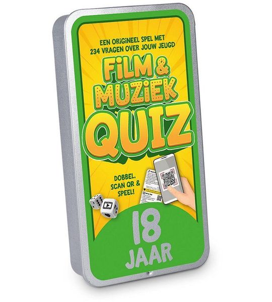 Spel - Film & muziek quiz - 18 jaar