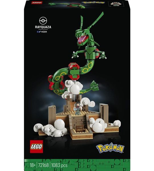LEGO Pokémon - Rayquaza Bouwpakket voor Volwassenen met Dieren Figuur - 72168